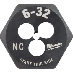 Milwaukee 6-32 NC 1-Inch Hex Threading Die 49-57-5315