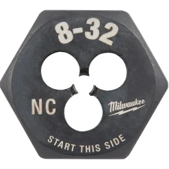 Milwaukee 8-32 NC 1-Inch Hex Threading Die 49-57-5321