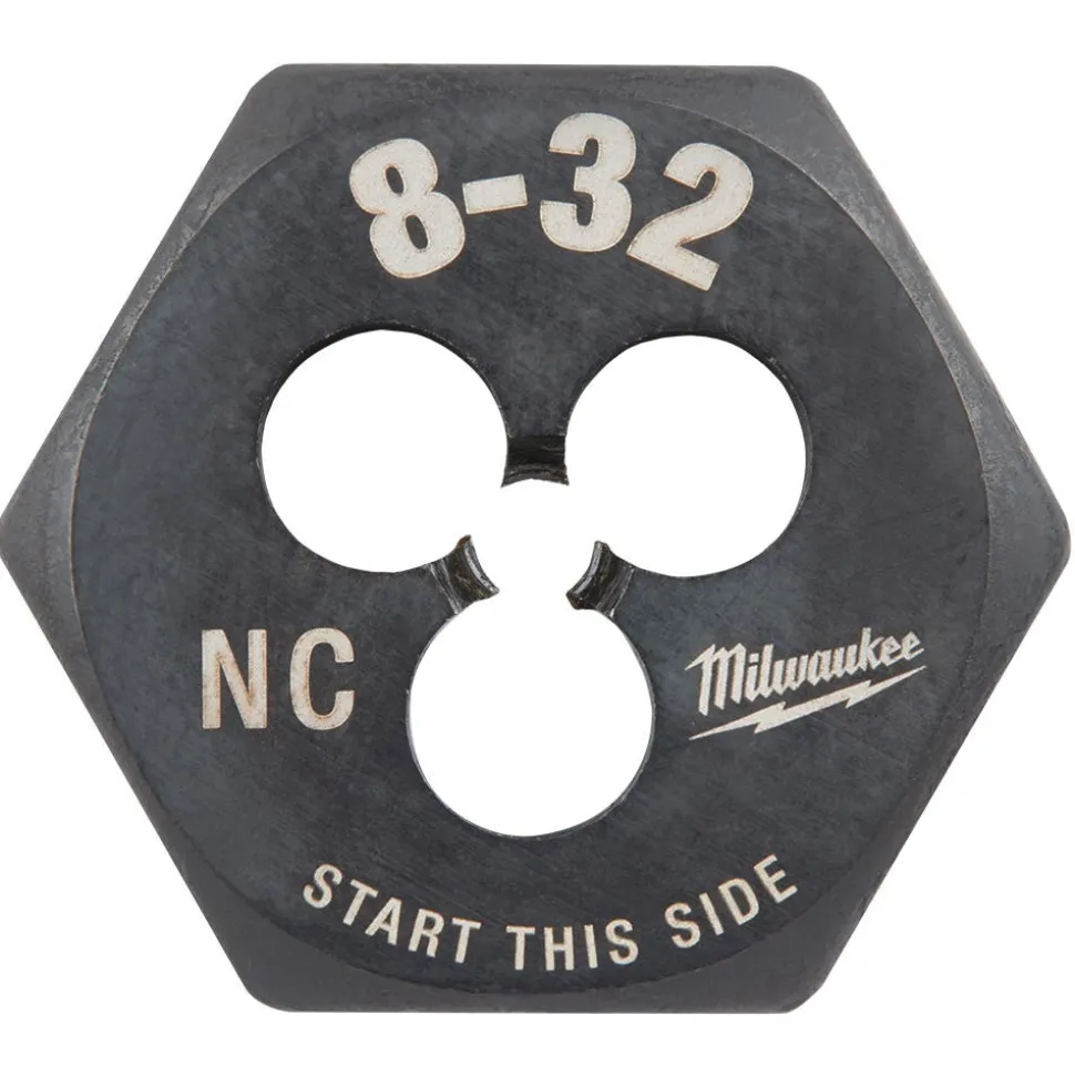 Milwaukee 8-32 NC 1-Inch Hex Threading Die 49-57-5321