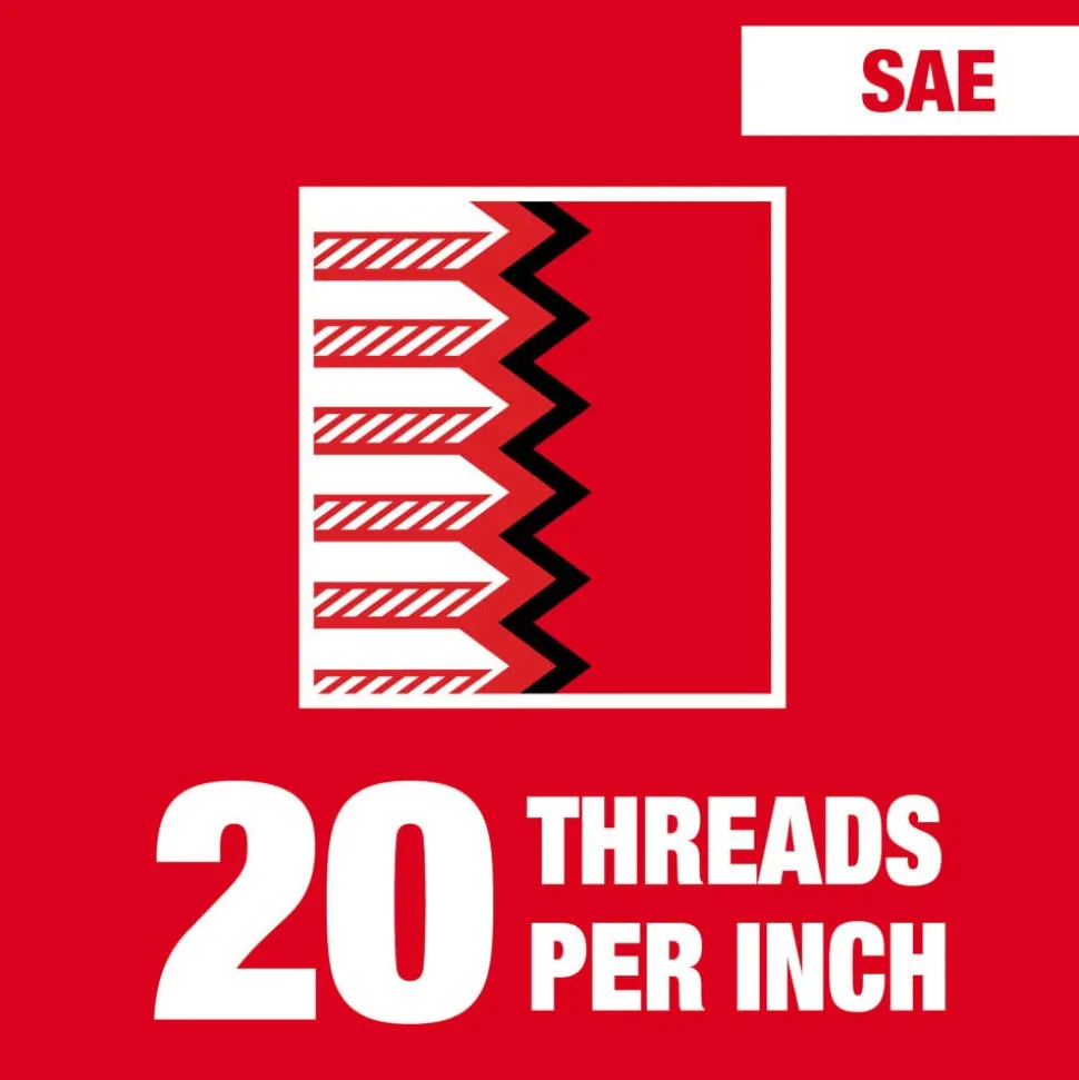 Milwaukee 1/4"-20 NC 1-Inch Hex Threading Die 49-57-5334