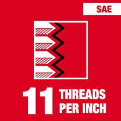 Milwaukee 5/8"-11 NC Straight Flute Plug Tap 49-57-5169