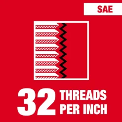 Milwaukee 6-32 NC Straight Flute Plug Tap & #36 Drill Bit 49-57-5515