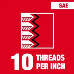 Milwaukee 3/4"-10 NC Straight Flute Plug Tap 49-57-5176