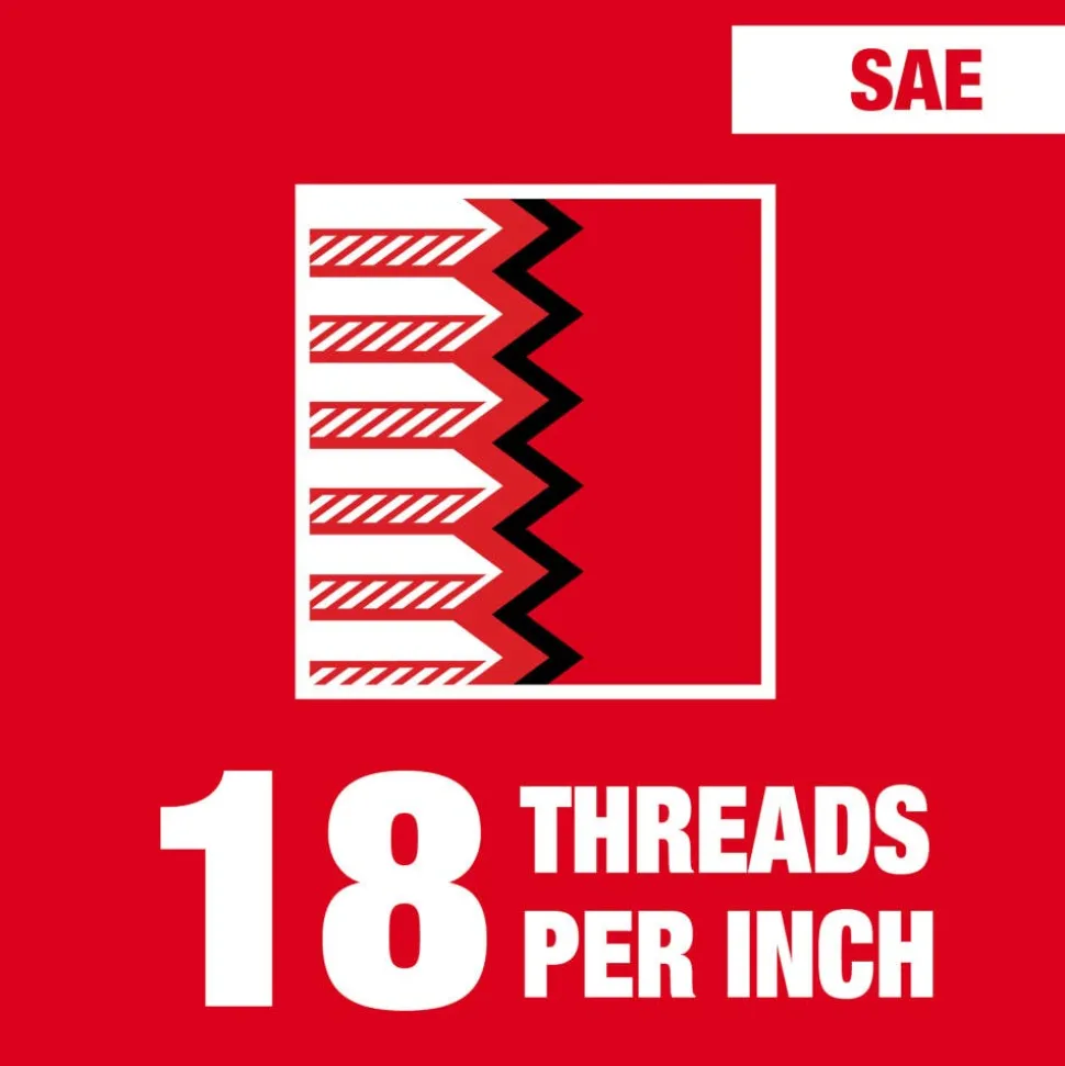 Milwaukee 5/16"-18 NC Straight Flute Plug Tap 49-57-5142