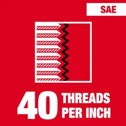 Milwaukee 4-40 NC Straight Flute Plug Tap & #43 Drill Bit 49-57-5508