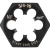 Milwaukee 3/4"-16 NF 1-7/16" Hex Threading Die 49-57-5378