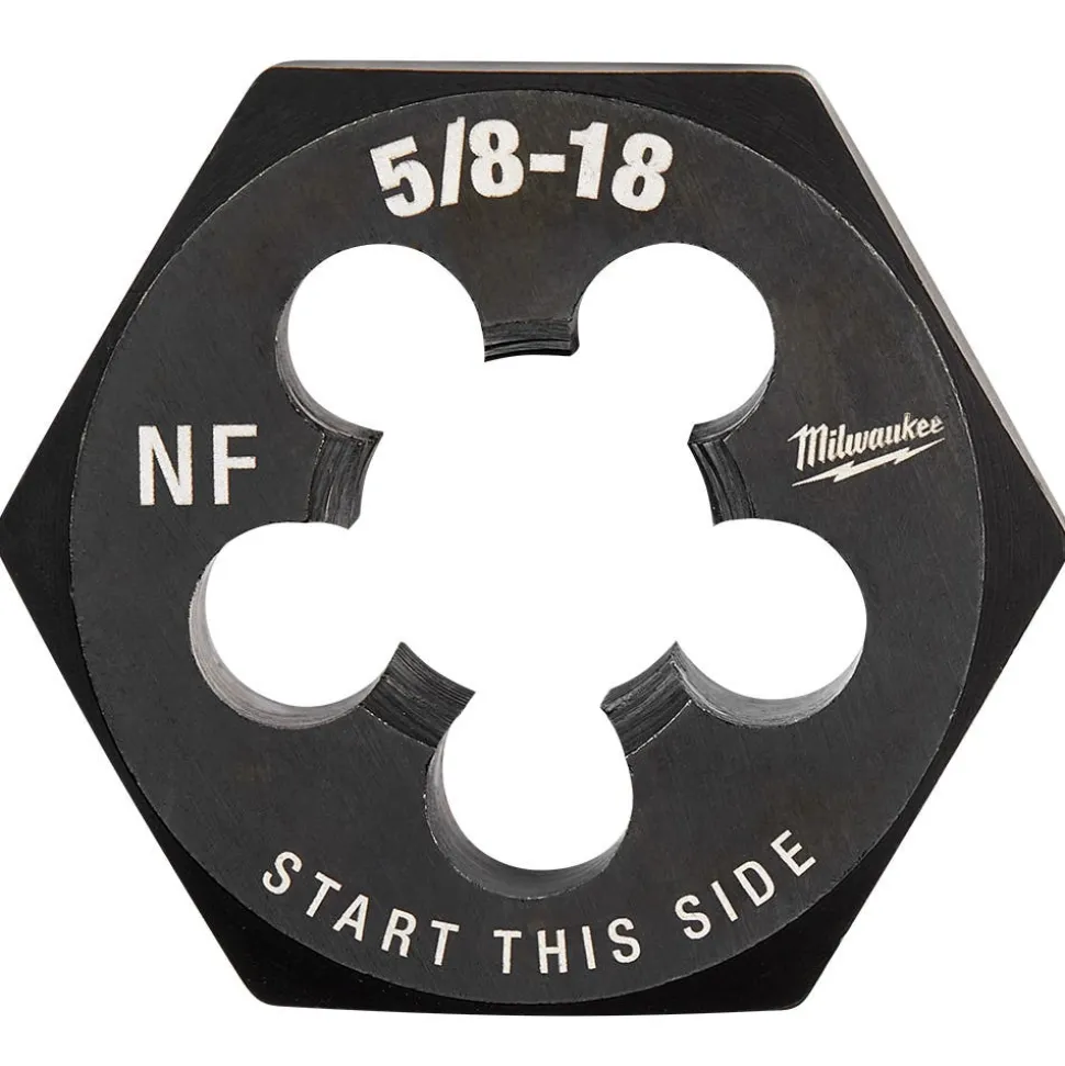 Milwaukee 5/8"-18 NF 1-7/16" Hex Threading Die 49-57-5371