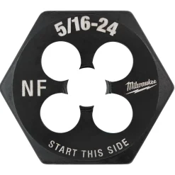 Milwaukee 5/16"-24 NF 1-Inch Hex Threading Die 49-57-5344