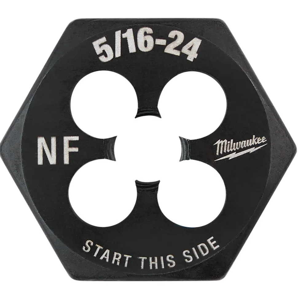 Milwaukee 5/16"-24 NF 1-Inch Hex Threading Die 49-57-5344