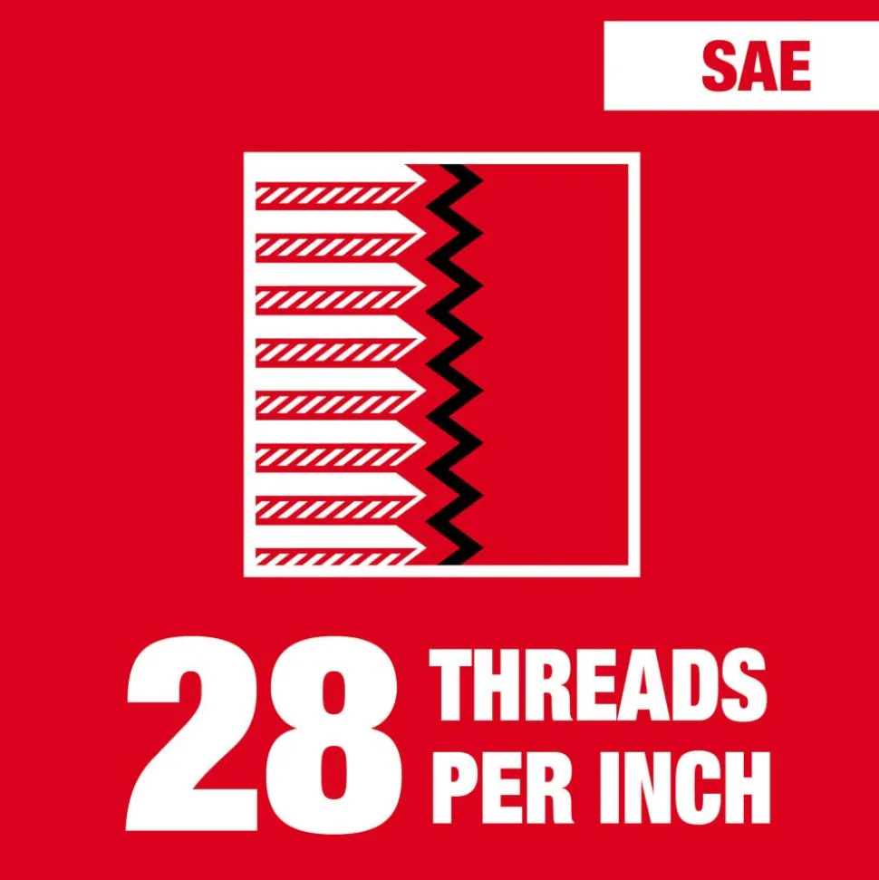 Milwaukee 1/4"-28 NF 1-Inch Hex Threading Die 49-57-5338