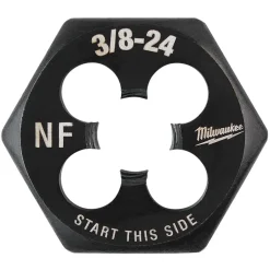 Milwaukee 3/8"-24 NF 1-Inch Hex Threading Die 49-57-5351