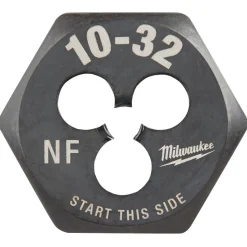 Milwaukee 10-32 NF 1-Inch Hex Threading Die 49-57-5327