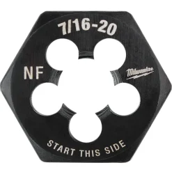 Milwaukee 7/16"-20 NF 1-Inch Hex Threading Die 49-57-5357