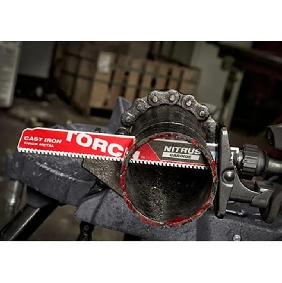 Milwaukee 9" NITRUS Carbide CAST IRON Torch Sawzall Blade (Each) 48-00-5262