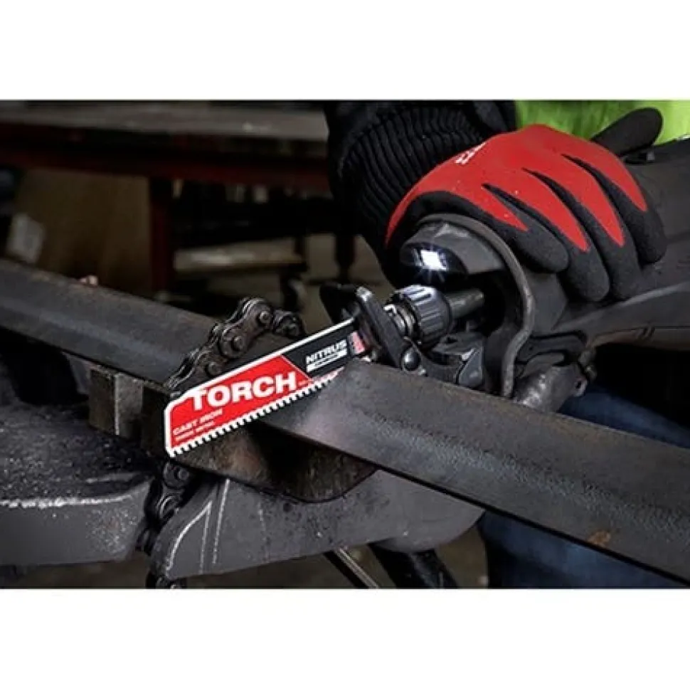 Milwaukee 6" NITRUS Carbide CAST IRON Torch Sawzall Blade (3 Pack) 48-00-5361