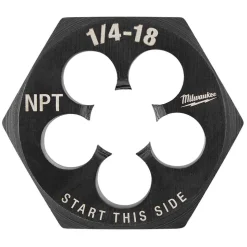 Milwaukee 1/4"-18 NPT 1-7/16" Hex Threading Die 49-57-5391