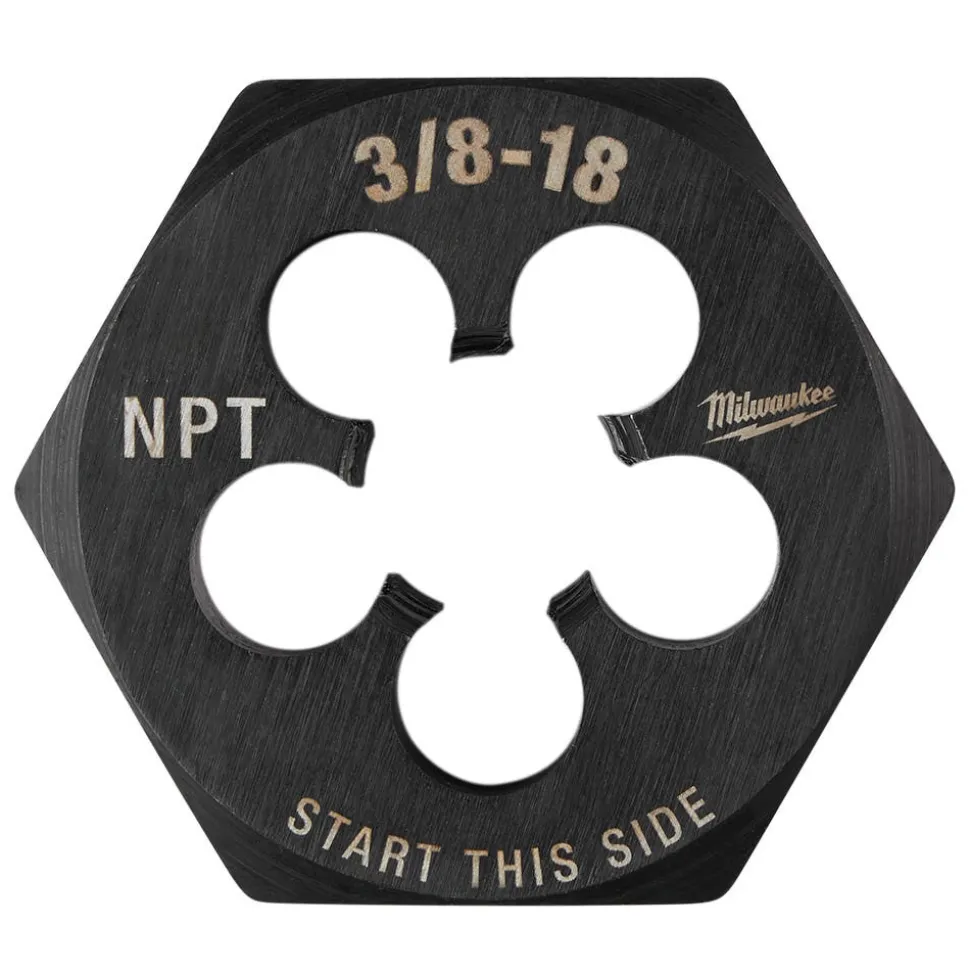 Milwaukee 3/8"-18 NPT 2-1/6" Hex Threading Die 49-57-5392