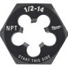 Milwaukee 1/2"-14 NPT 2-1/6" Hex Threading Die 49-57-5393