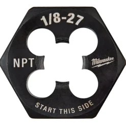 Milwaukee 1/8"-27 NPT 1-Inch Hex Threading Die 49-57-5389
