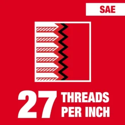 Milwaukee 1/8"-27 NPT 1-Inch Hex Threading Die 49-57-5389