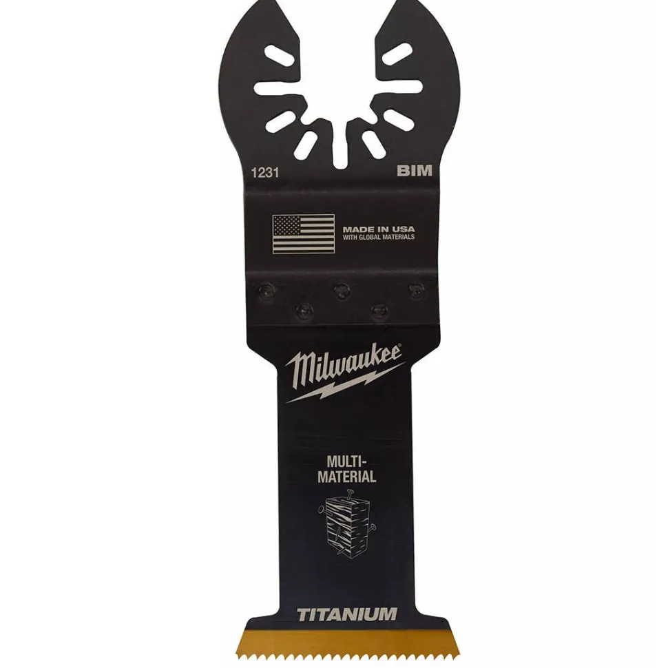 Milwaukee 1-3/8" Open-Lok Titanium Enhanced Bi-Metal Universal Fit Multi-Material Blades (3 Pack) 49-25-1233