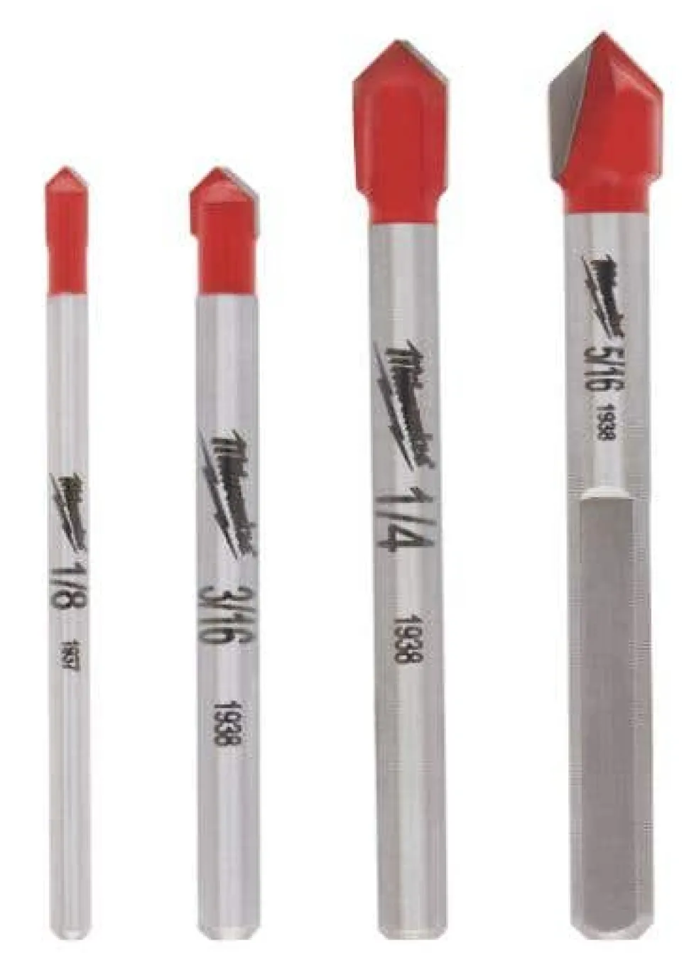Milwaukee 4 Piece Glass and Tile Bit Set 48-20-8988