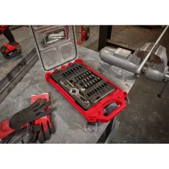 Milwaukee 38 Piece Metric Tap & Die PACKOUT Set w/ Hex-LOK 2-in-1 Handle 49-22-5603