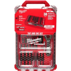 Milwaukee 38 Piece SAE Tap & Die PACKOUT Set w/ Hex-LOK 2-in-1 Handle 49-22-5604