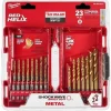 Milwaukee 23 Piece Shockwave Red Helix Titanium Drill Bit Set Hex Shank 48-89-4631