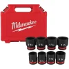 Milwaukee 8 Piece Shockwave Impact Duty 3/4" Drive SAE Standard 6 Point Socket Set 49-66-7017