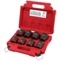 Milwaukee 8 Piece Shockwave Impact Duty 3/4" Drive SAE Standard 6 Point Socket Set 49-66-7017