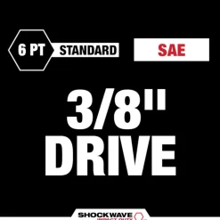 Milwaukee 6 Piece SHOCKWAVE Impact Duty 3/8