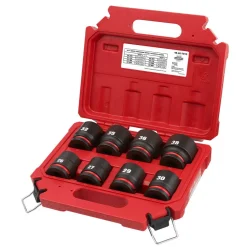 Milwaukee 8 Piece Shockwave Impact Duty 3/4" Drive Metric Standard 6 Point Socket Set 49-66-7019