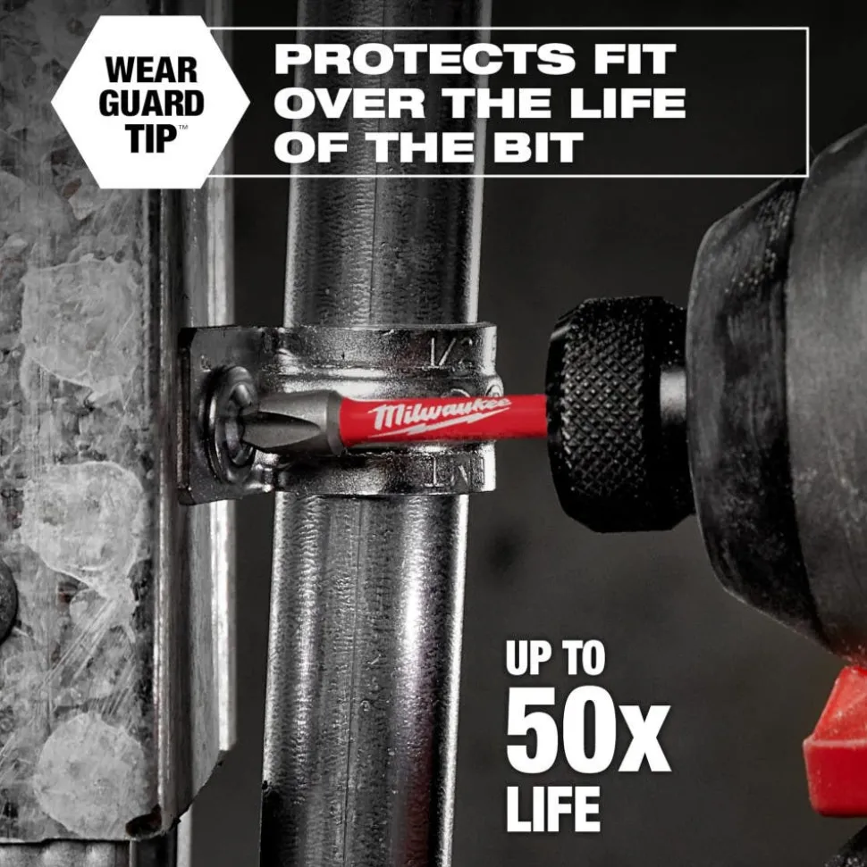 Milwaukee 3 Piece SHOCKWAVE Impact Duty Magnetic Attachment and PH2 Bit Set - 48-32-4550