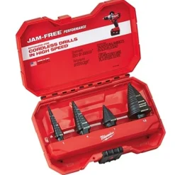 Milwaukee 4 Piece Step Bit Set (#1 #4 #7 #12) 48-89-9223