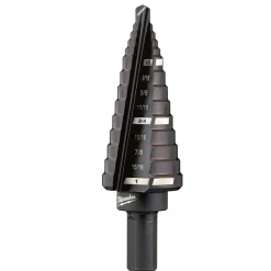 Milwaukee #8 Step Drill Bit, 1/2" - 1" x 1/16" 48-89-9208