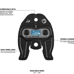 Milwaukee 1/2" Streamline ACR Press Jaw for M12 FORCE LOGIC Press Tool 49-16-2453M
