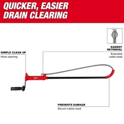 Milwaukee 3' Toilet Auger 48-22-5765