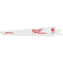 Milwaukee 6" 8TPI Drywall SAWZALL Blades (3 pk) 48-00-5053
