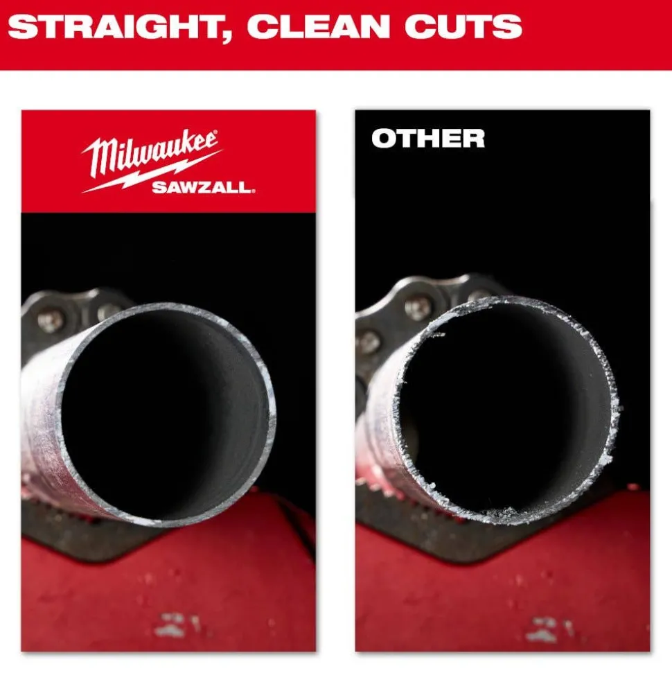 Milwaukee 6" 10TPI TORCH w/ Carbide Teeth Medium Metal Reciprocating Saw Blade - 3 pc 48-00-5351