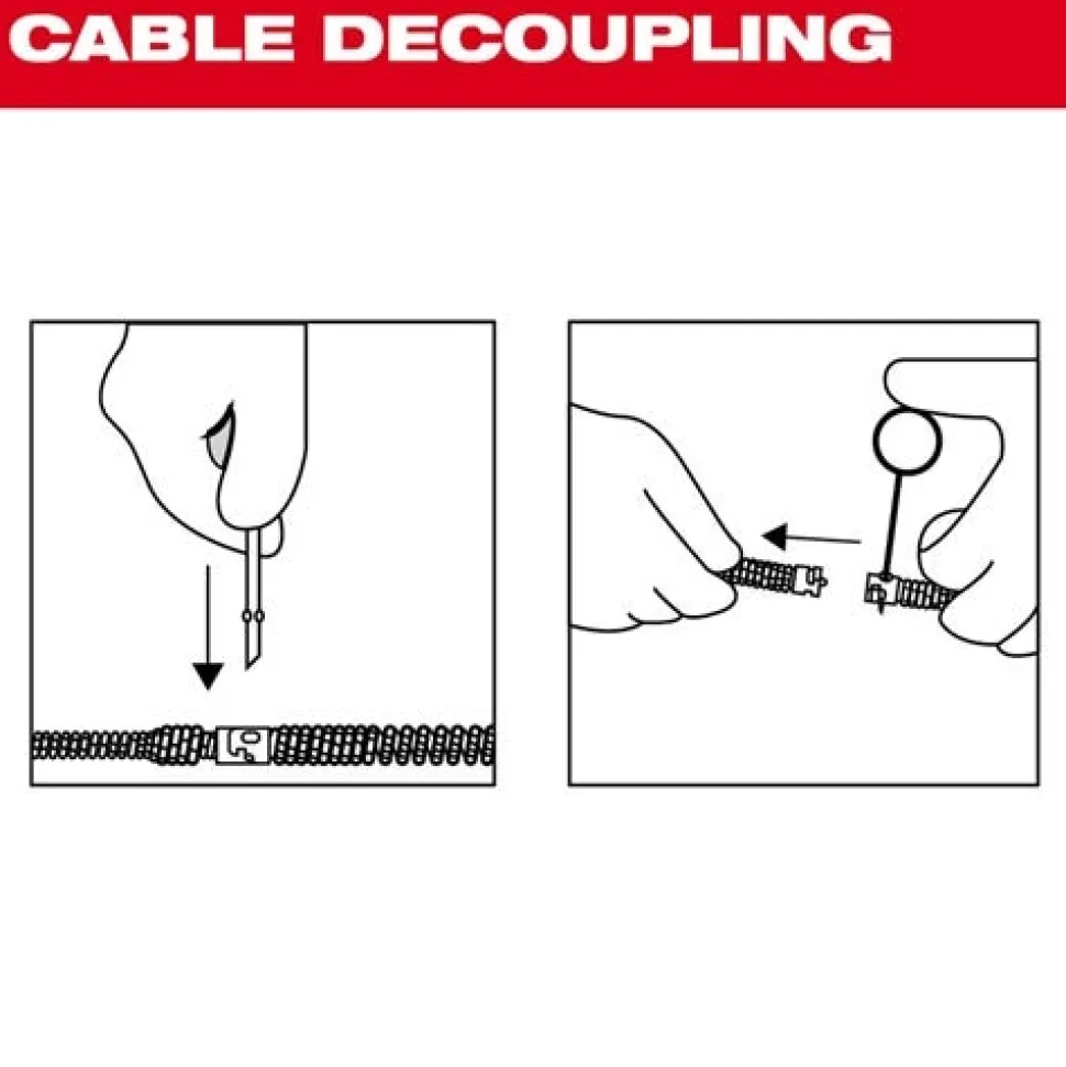 Milwaukee 5/8" X 7-1/2' All-Purpose Open Wind Sectional Cable 48-53-2680