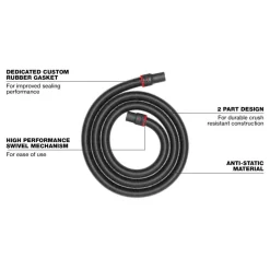 Milwaukee 2-1/2" X 16' Flexible Hose 49-90-2004