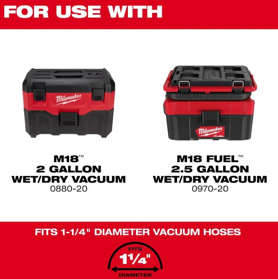 Milwaukee 1-1/4" x 2' to 6' Expandable Hose 49-90-2014