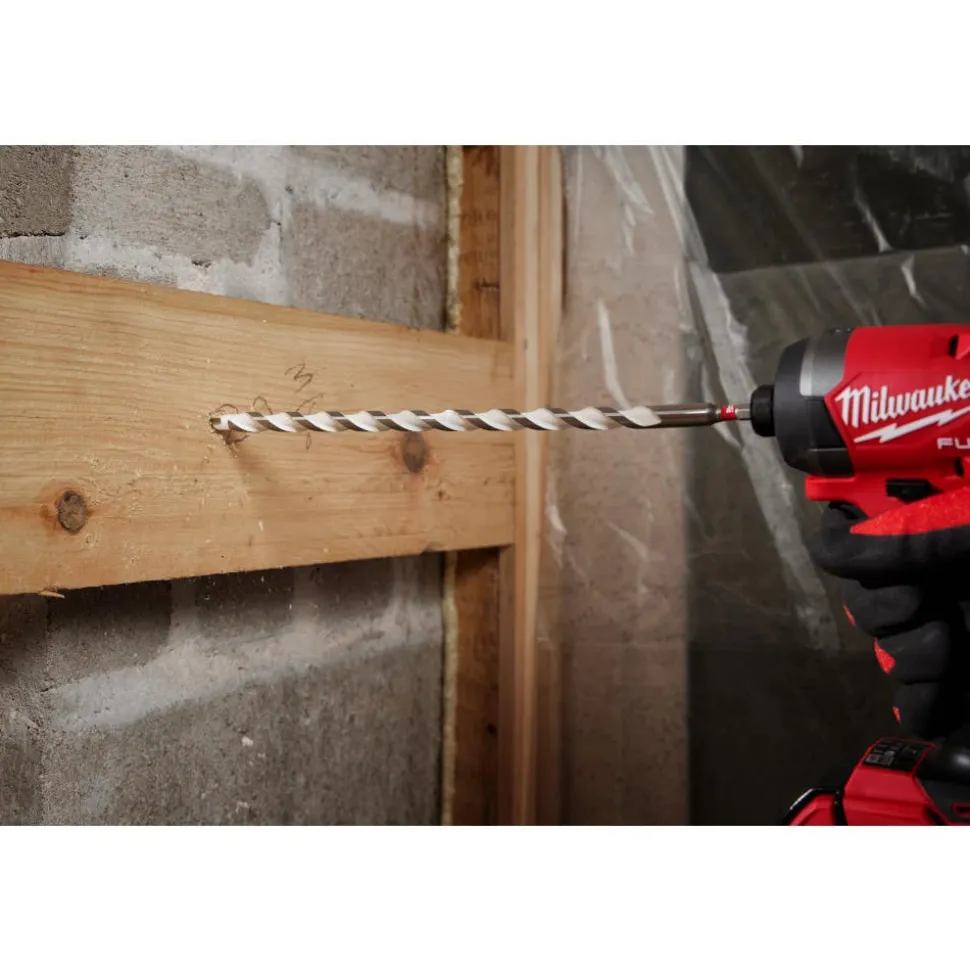 Milwaukee 3/8" x 10" x 12" SHOCKWAVE Impact Duty Carbide Multi-Material Drill Bit 48-20-8891