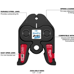 Milwaukee 1-1/8" ZoomLock MAX Press Jaw for M18 FORCE LOGIC Press Tools 49-16-2657Z