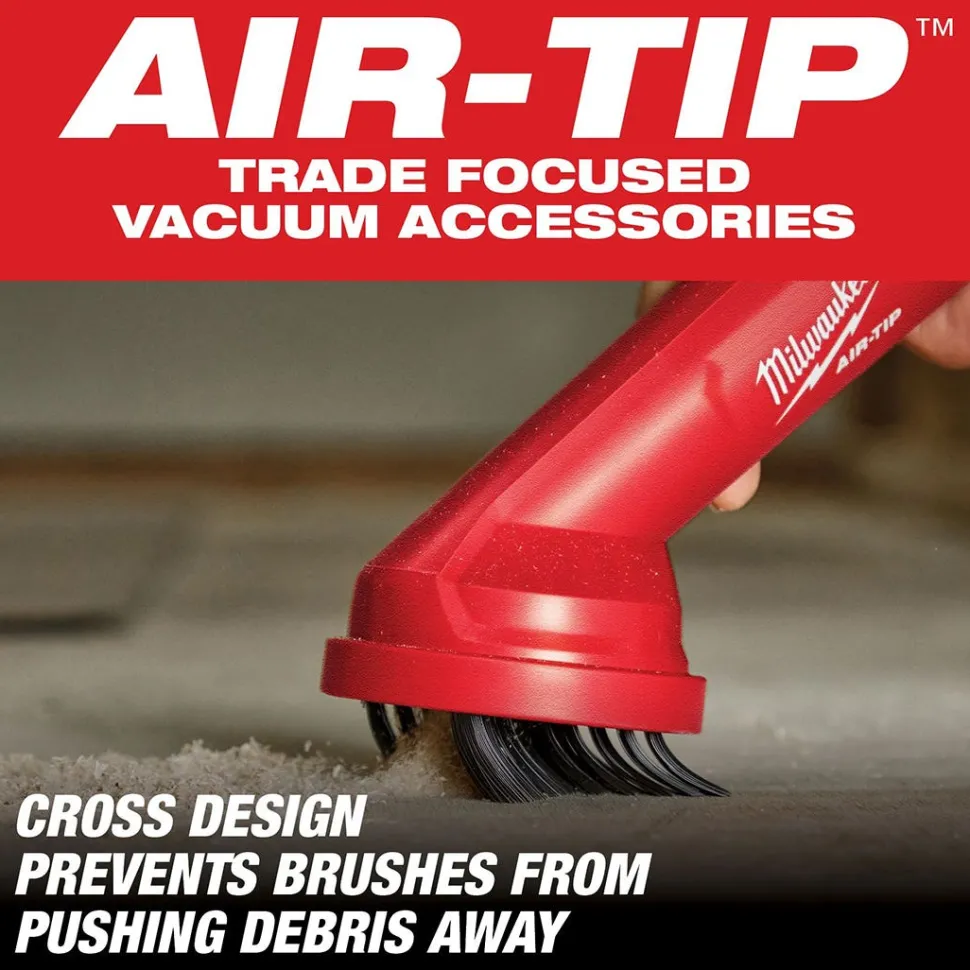 Milwaukee AIR-TIP Cross Brush Tool Vacuum Attachment 49-90-2035