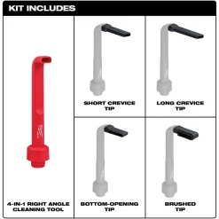 Milwaukee AIR-TIP 4-in-1 Right Angle Cleaning Tool Vacuum Attachment 49-90-2026