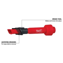 Milwaukee AIR-TIP 2-in-1 Utility Brush Tool Vacuum Attachment 49-90-2028