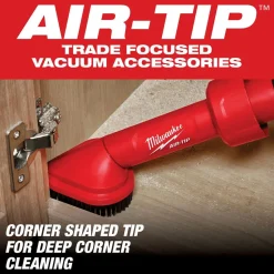 Milwaukee AIR-TIP Rotating Corner Brush Tool Vacuum Attachment 49-90-2021
