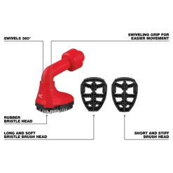 Milwaukee AIR-TIP Swiveling Palm Brush Vacuum Attachment 49-90-2020